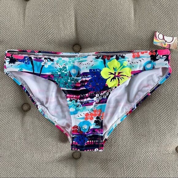 OP Hermosa Beach Scoop Bikini Bottoms Junior L 11 13 - Picture 1 of 5